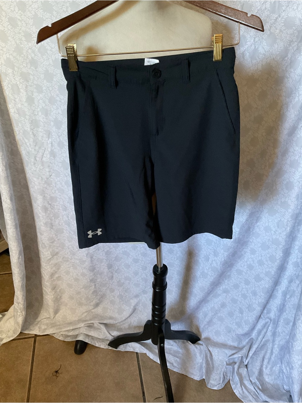 Under Armour Black Boys' Athletic Shorts
